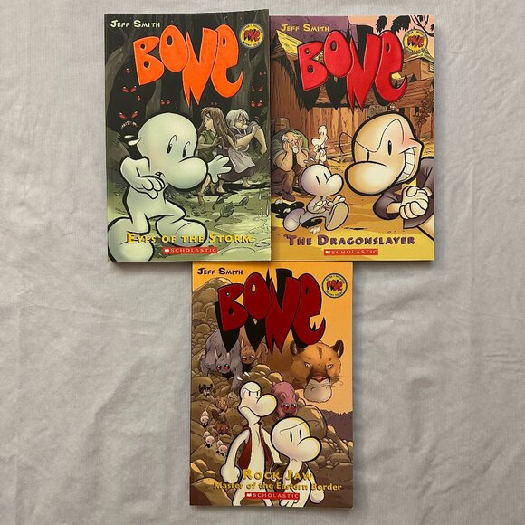 Bone Volumes 3 / 4 / 5 by Jeff Smith / Trade Paperback Graphic Novels - Picture 1 of 10